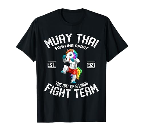 Cute Muay Thai Unicorn - Funny Thai Boxing Unicorn T-Shirt