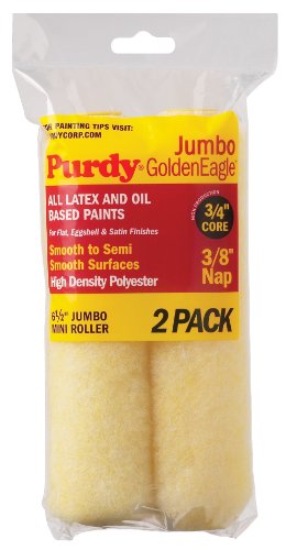 Purdy 140626022 17cm Jumbo Golden Eagle Paint Rollers With 1cm Nap 2 Count