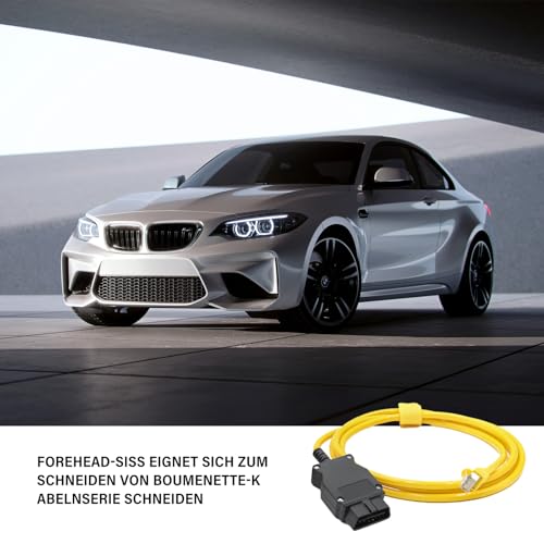 ASOFTY Enet OBD2 Kabel RJ45, Ethernet Interface OBD2, Ethernet Diagnose Interface, OBD schnittstellenkabel für Diagnose und Codierung