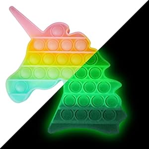 MatSailer Pop It Fidget Toy, fluorescerend popet speelgoed, push pop bubbels, anti-stress speelgoed, sensorisch…