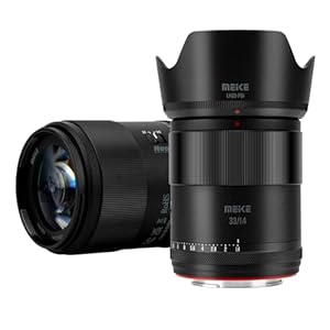 Meike 33mm F1.4 Wide Angle APS-C AF STM(Stepping Motor) Lens Auto Focus Fixed Prime Lenses for Sony E Mount Mirrorless Cameras ZV-E10 ZVE10 II A6600 A6400 A5000 A5100 A6000 A6100 A6300 A6500 A6700