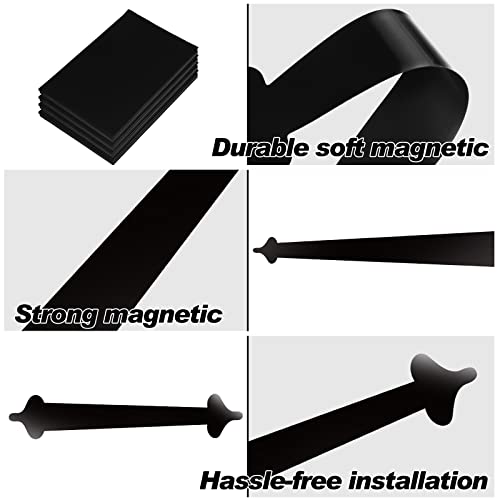 Ceenna 38 Pcs Magnetic Garage Door Decorative Hardware Magnetic Garage Door Decoration Kit Include 32 Faux Windows 4 Hinges 2 Handles Easy Installation Garage Door Magnets Garage Door Accents, Black #TOP2