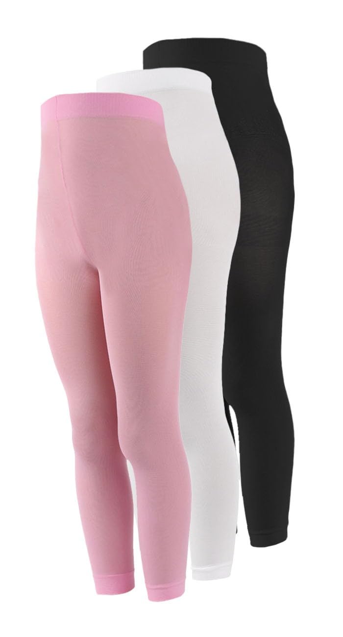 LORES Dziecięce legginsy o długości 7/8 dla dziewczynek, modne, bez stóp, stylowe spodnie dla dzieci, do uprawiania sportu, baletu, jogi, gimnastyki, spodni, spódnica, sukienka Alice