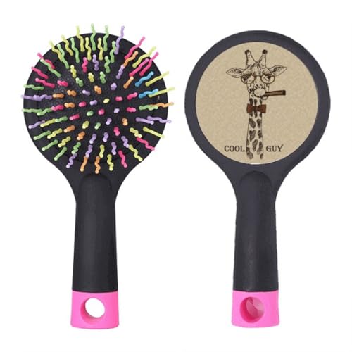 Brosse à cheveux démêlante coussin marron contre les nœuds