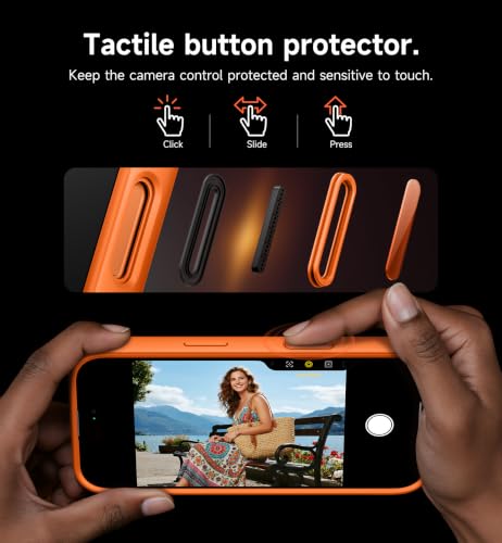 Image of SURITCH for iPhone 18 Pro Case for MagSafe, Camera Cover, Orange