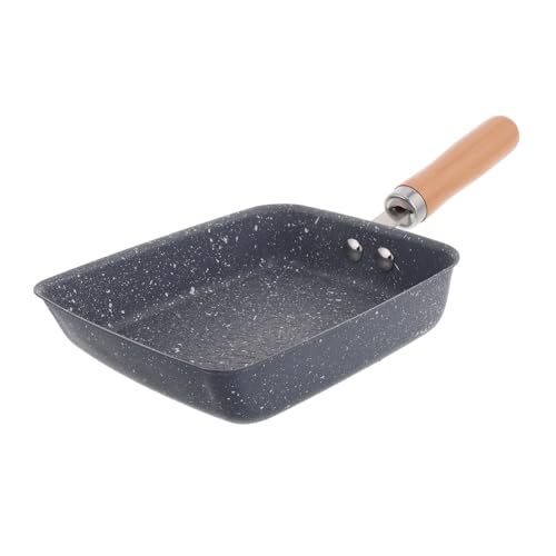 MAGICLULU Padella Profonda Quadrata Con Superficie Martellata Padella Antiaderente Per Frittate e Uova Adatta Induzione Gas Ed Elettrica Facile Da Pulire e Durevole