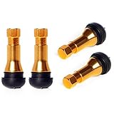 Circuit Performance Gold Rubber Valve Stems TR413 30mm (Set of 4)