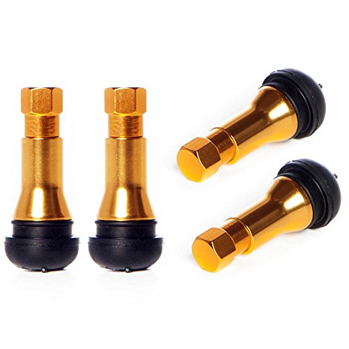 Circuit Performance Gold Rubber Valve Stems TR413 30mm (Set of 4)