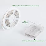 Battery Powered Led Strip Lights, Warm White, with Remote, 13.2ft, 240LEDs Dimmable, Timer, Cuttable Suitable for Bathroom, Fish Tank, Marriage, Kitchen, Waterproof. - Image 7