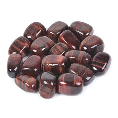Image of 1 /2LB Large Red Tiger Eye Tumbled Stone Specimen Collection Pocket Worry Healing Crystal