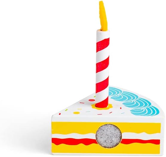 Bigjigs Toys Wooden Birthday Cake with Candles - Play Food and Role Play Toys