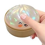 Bola Anti-Estrés Brillantina Dumpling - Amasable para Aliviar el Estrés | Peluche Anti-estrés para Amasar - para Estudio Trabajo Viaje Oficina Casa Coche Sala de Espera Meditación Regalos para Niños A