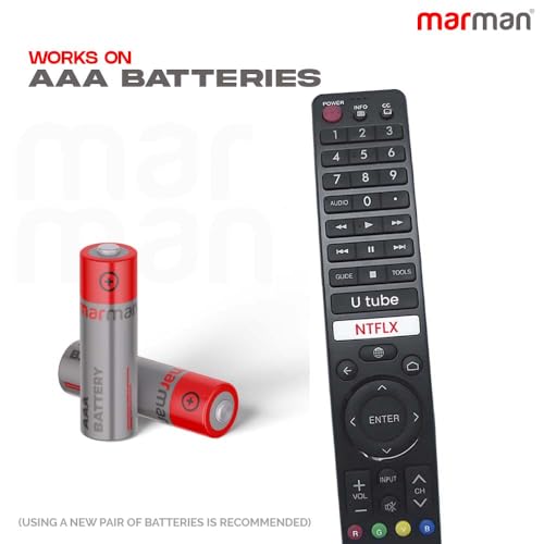 Image of marman Compatible with Sharp AQUOS Smart Android Tv Remote Suitable for LED LCD 4K TV Model 2T-C32BG1X 2T-C42BG1X 2T-C50BG1X Non Voice Command Without Google Assistant with Streaming Apps