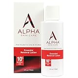 Alpha Skin Care Essential Renewal Lotion | Anti-Aging Formula | 10% Glycolic Alpha Hydroxy Acid (AHA) | Reduces the Appearance of Lines & Wrinkles | For Normal to Dry Skin | 4 Oz