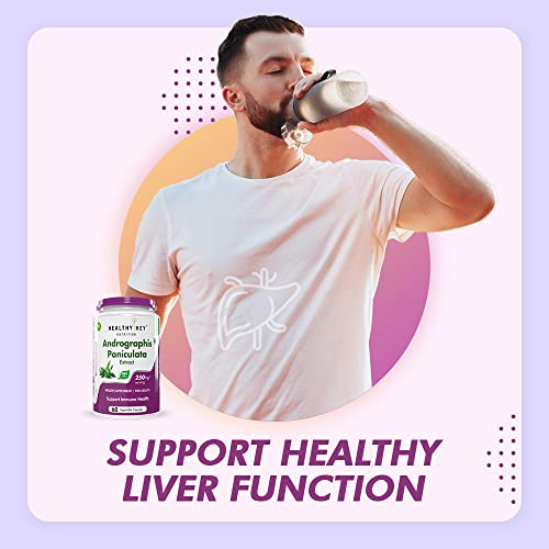 Image of HealthyHey Nutrition Andrographis Paniculata extract - 250 mg per serving - 60 Vegetable Capsules