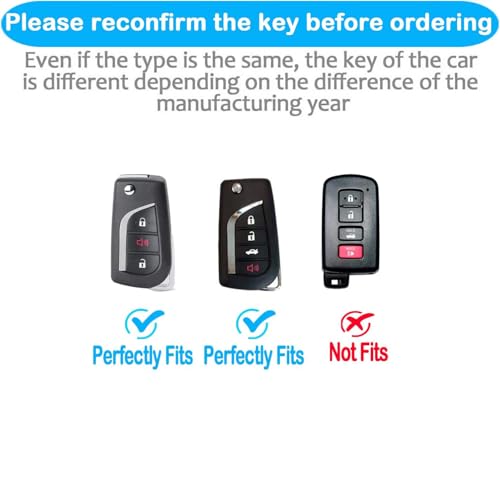 Image of Tukellen for Toyota Key Fob Cover,Special Soft TPU Key Case Cover Protector Compatible with 2018-2024 Camry SE /LE,2020-2025 RAV4 LE,Corolla SE /LE Smart Key-(Blue)