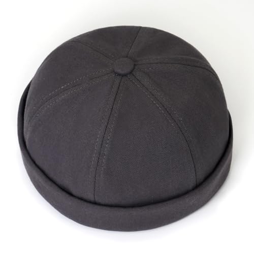 Image of Dome Brimless Hats for Women Men Beanie Docker Cap Sailor Skull Cap