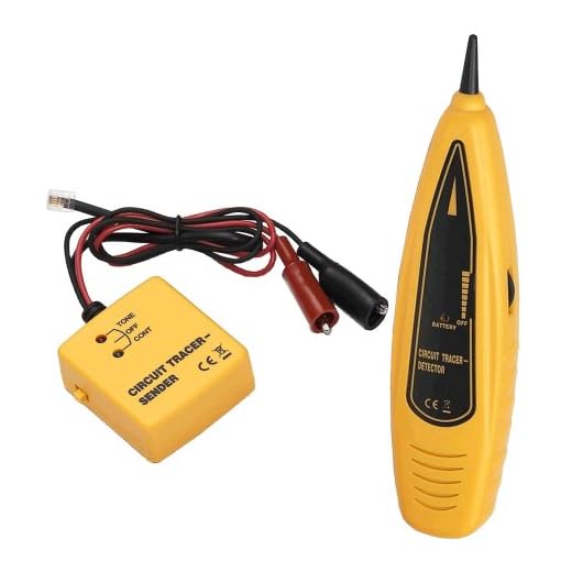 PTE Wire Tracer & Circuit Tester - Tone Generator and Probe Kit - Find & Trace Wires and Cables, Test Circuit Continuity, Network Telephone Lines, Coaxial - Features Alligator Clips and RJ-11 Plug