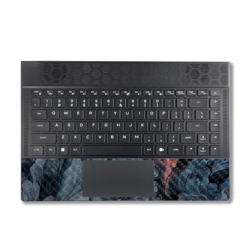 Image of MightySkins Carbon Fiber Skin Compatible With Alienware X14 R2 (2023) Full Wrap Kit - Storm Cloud | Protective, Durable Textured Carbon Fiber Finish | Easy To Apply and Change Styles | Made in the USA