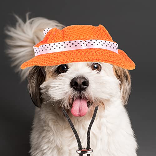 Didiseaon 12 Peças Chapéu De Princesa Para Animais De Estimação Chapéu De Sol Para Cachorro Chapéu D