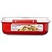Sistema Pudełko do kuchenki mikrofalowej, plastikowe, czerwone, 1,25 l