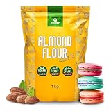 Mandelmehl 1kg, Glutenfrei 100%, Teilentölt Extra Fein Blanchiert Naturbelassen...