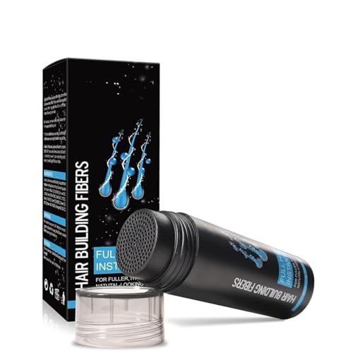 Hair Fibres Black, Hair Fibre Spray, Hair Powder Hair Fibers for Men,Hairline Powder Loss Cover, Hair Building Fibres for Men and Women Thinning Hair for Bald Spots & Thinning