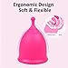 SHORDY Menstrual Cup, Single Pack (Small) with Box, Soft & Flexible, Copa Menstrual Kit for Women | Up to 12 Hours of Comfort, Eco-Friendly & Safer Alternative to Pads & Tampons (Pink)