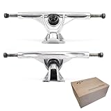 freeride snowboard setup Aluminium erlaubt VJ Longboard Skateboard Trucks, 7inch 178mm, 50º Bases, Reverse Kingpin for Downhill, Pintail and Freeride (Set of 2), Silver…