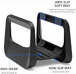 Vertical Laptop Stand for Desk,Plastics Laptop Holder Dock with Silicone Protection,Compatible with All MacBook/Surface/Samsung/HP/Dell/Chrome Book (Black)