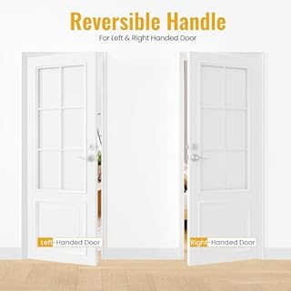 HOSOM Keyed Alike Front Door Lever Lockset with Single Cylinder Deadbolt, Entry Door Lock Set Exterior Door Knob with Lock and Deadbolt, Satin Nickel Finished Door Handle with Wave Style