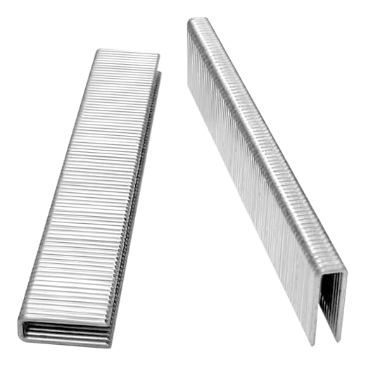 Toicann 18 Gauge Norrow 1/4" Crown Staples 5/8 Inch,2000-Pack | 304 Stainless Steel 18 GA Staples for Pneumatic, Electric Staplers or Nail Guns