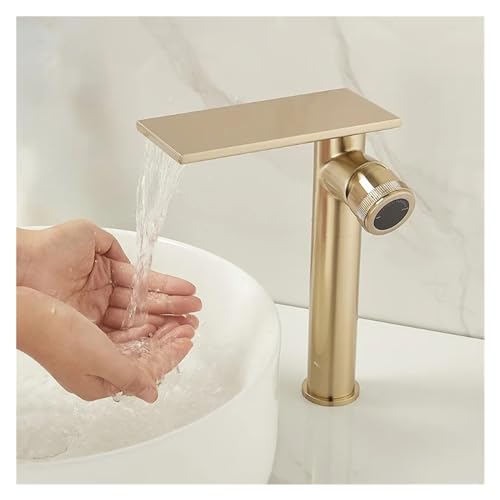 Robinet de salle de bain en laiton cascade pour mitigeur de vasque