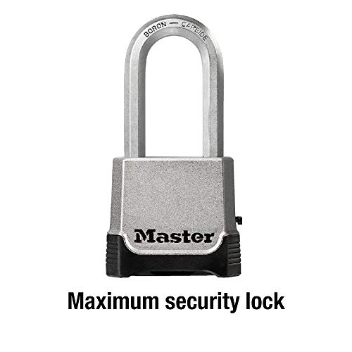 Master Lock Outdoor Combination Lock, Heavy Duty Weatherproof Padlock, Resettable Combination Lock For Outdoor Use, M176Xdlh,Silver #TOP2