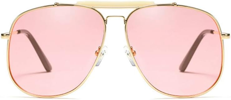 Freckles Mark Unique Retro Sunglasses for Womens Mens Double Bridge Aviator Sunglasses - Image 2