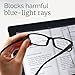 Gaoye Reading Glasses for Women, 6 pack Fashion Readers for Women Men Spring Hinge Eye Glasses, Blue Light Reading Glasses