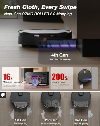 Image of Yeedi S20 Infinity Robot Vacuum&Mop with 19,500Pa Blast Suction, PowerBoost Charging, OZMO Roller 2.0 Self-Washing, Bagless OmniCyclone Station with Hot Mop Washing&Heat Drying, AIVI 3D Navigation
