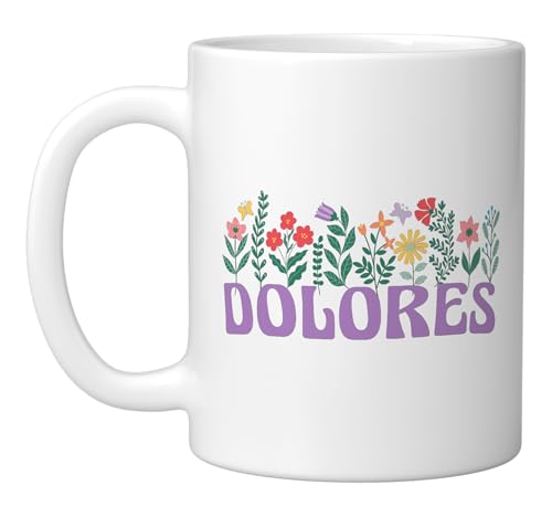 Taza de Cerámica Blanca para Mujeres DOLORES miniatura 1