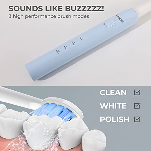 beatXP Buzz Electric Toothbrush for Adults with 2 Brush Heads & 3 Cleaning Modes|Rechargeable Electric Toothbrush with 2 Minute Timer &... - Image 3