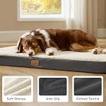 Bedsure Dog Beds Large Sized Dog - Comfy Flat Pet Beds with Removable Washable Cover, Orthopedic Egg Crate Foam Puppy Mat, Suitable for Pet Up to 65 lbs - Image 4