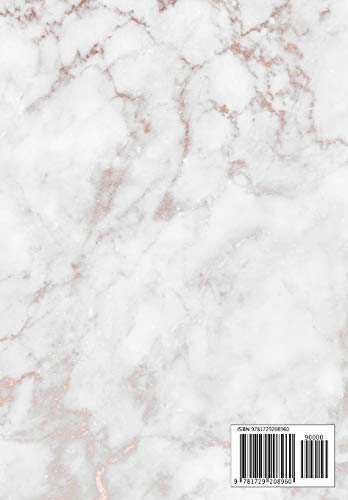 Notebook: Lovely Marble and Gold Journal 120 Pages - B5 Size