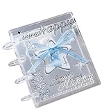 Sticker Ordner - 4-Ring Transparenter Ordner | Fotokarten Album Mit 20...