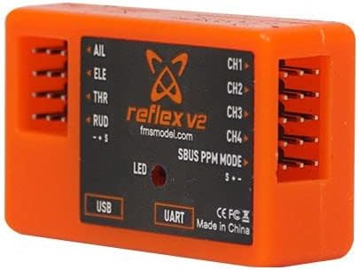 FMS Reflex V2 Flight Controller side view showing USB and UART ports