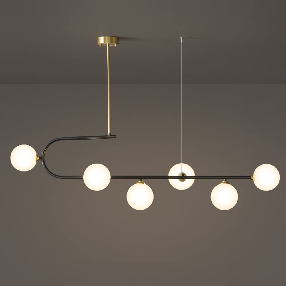 Luminaire suspendu moderne en laiton pour une décoration de salle à manger chic