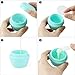 LONGWAY 1.7 Oz (50ML) Small Plastic Jars with Lids and Inner Liners | Empty Lotion Containers/Travel Cream Containers - for Sugar Scrub, Cosmetic Jars & BPA Free (Pack of 12, Green)