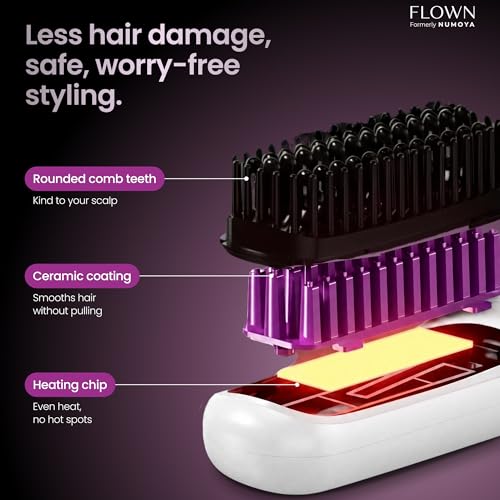 Flown Original Go Brush PRO - Cepillo de Calor USB-C Blanco miniatura 3