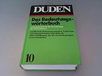 DUDEN: BEDEUTUNGSWORTERBUCH. 3411009101 Book Cover