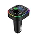 QUMOX G47 Bouton Version Type-C Carte TF U-Disk Transmetteur FM de Voiture Lecteur MP3 de Voiture avec Lumière RVB