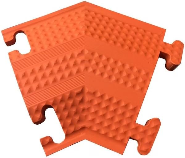 Home N Office Small Drop Over Cord Protector - 45 Right Turn - Orange