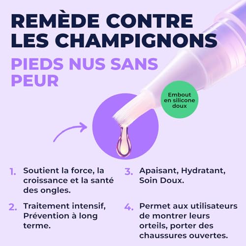 Nail Care Pen Mycose | Stylo Mycose Ongles Des Pieds | Traitement 3en1 Elimine la Mycose pour Nourrir et Régénérer les Ongles | Favorise la Croissance Saine des Ongles (Lot de 2) – Image 5